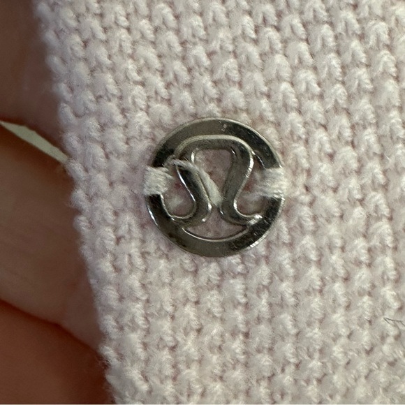 Lululemon Sincerely Yours Open Back Sweater Pink Glow Lightweight Thumbholes - Picture 5 of 7